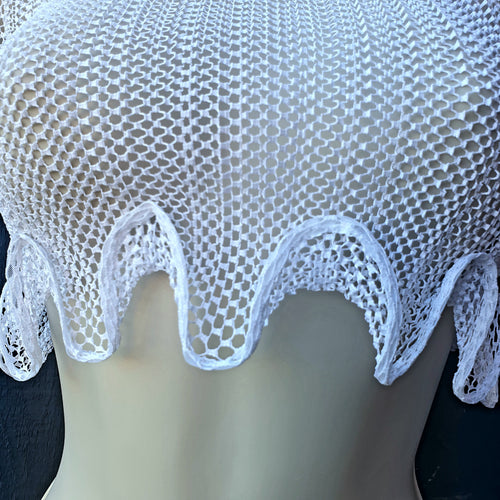 BURBERRY Fishnet Cropped Top