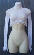 BURBERRY Fishnet Cropped Top