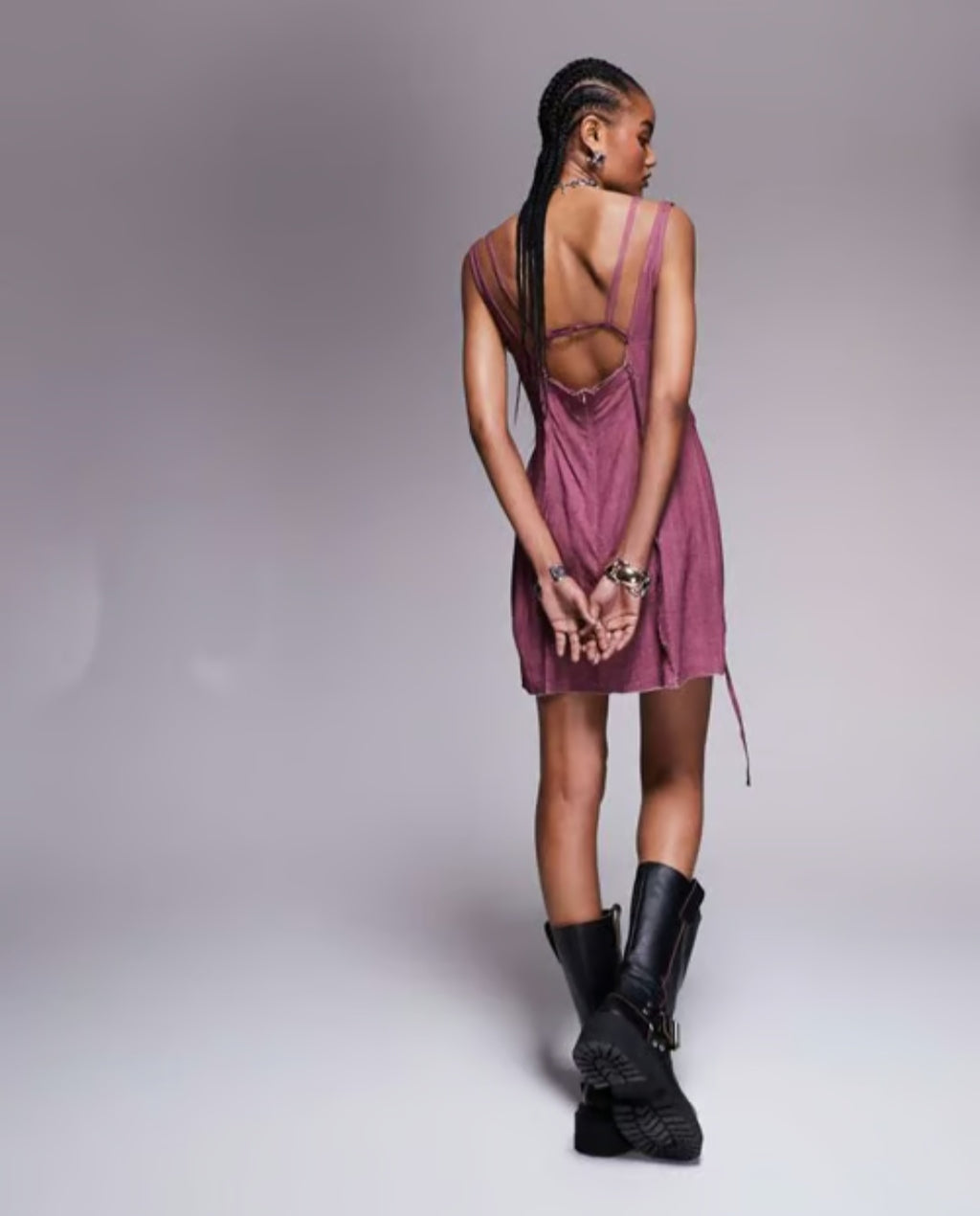 Exposed Seam Bralet Dress